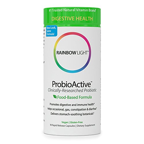 Product Cover Rainbow Light - ProBio Active - Food-Based Probiotic Supplement Supports Gastrointestinal Health, Digestive and Immune Health; Shelf-stable, Vegan, Gluten-Free - 90 vCaps