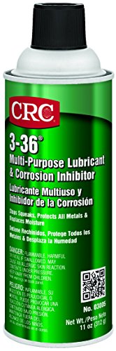 Product Cover CRC 3-36 Multi-Purpose Lubricant and Corrosion Inhibitor, 11 oz Aerosol Can, Clear/Blue/Green