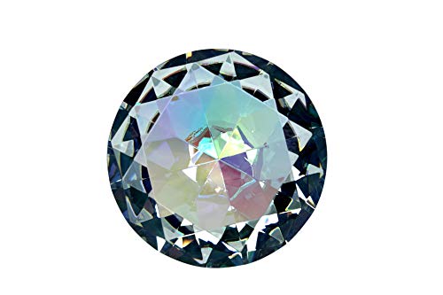 Product Cover Tripact 100mm Light Translucent Rainbow Crystal Diamond Jewel Glass Paperweight 3.93 Inch