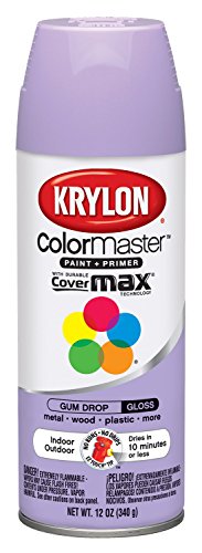 Product Cover Krylon K05151307 ColorMaster Paint + Primer, Gloss, Gum Drop, 12 oz.