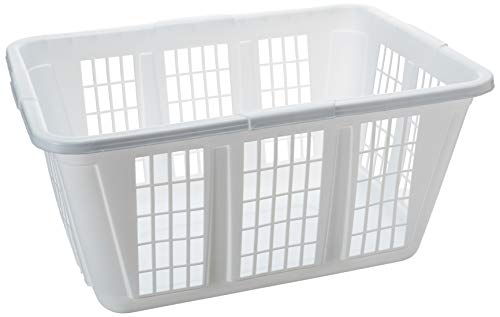 Product Cover Rubbermaid Laundry Basket, 1.6-Bushel, White (FG296585WHT)