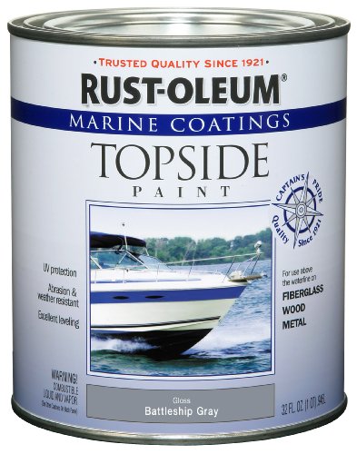 Product Cover Rust-Oleum Not Available 207005 Marine Topside Paint, Battleship Gray, 1-Quart