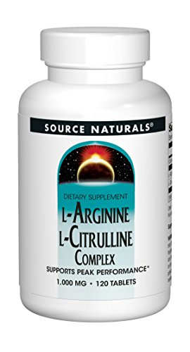 Product Cover Source Naturals L-Arginine L-Citrulline Complex, 120 Tablets, 1000 mg