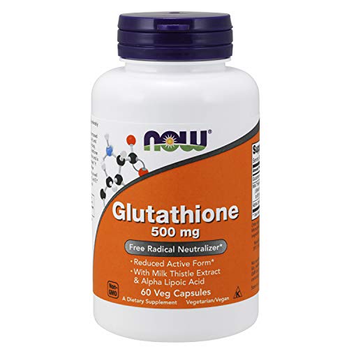 Product Cover NOW Supplements, Glutathione 500 mg, 60 Veg Capsules