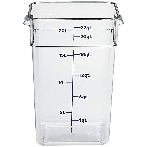 Product Cover Cambro 22SFSCW135 CamSquare Food Container with handles 22 qt. clear - Case of 6