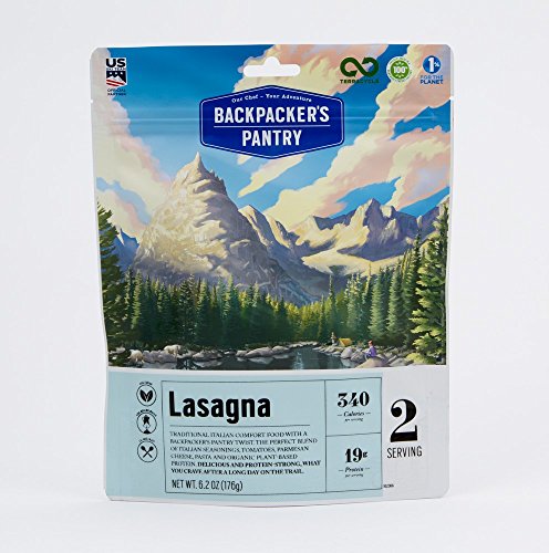 Product Cover Backpacker's Pantry Lasagna, 2 Servings Per Pouch, Freeze Dried Food, 19 Grams of Protein, Vegetarian