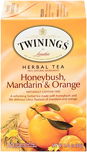 Product Cover Twinings of London Honeybush, Mandarin and Orange Tea Bags, 20 Count (Pack of 6)