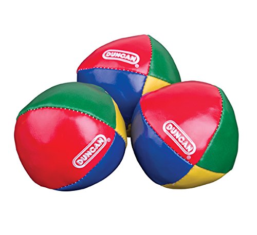 Product Cover Duncan Juggling Balls - [Pack of 3] Multicolor, Vinyl Shells, Circus Balls with 4 Panel Design, Plastic Beans