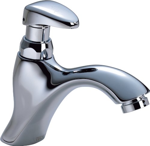 Product Cover Delta Faucet 87T105 87T Single Hole Metering Slow-Close Bathroom Faucet, Chrome