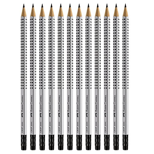 Product Cover Faber-Castell Grip Graphite EcoPencils with Eraser - 12 Count - No. 2.5