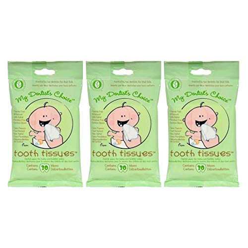 Product Cover My Dentist's Choice, Dental Wipes, Baby Tooth and Gum Wipes for Baby and Toddlers - 3-Pack