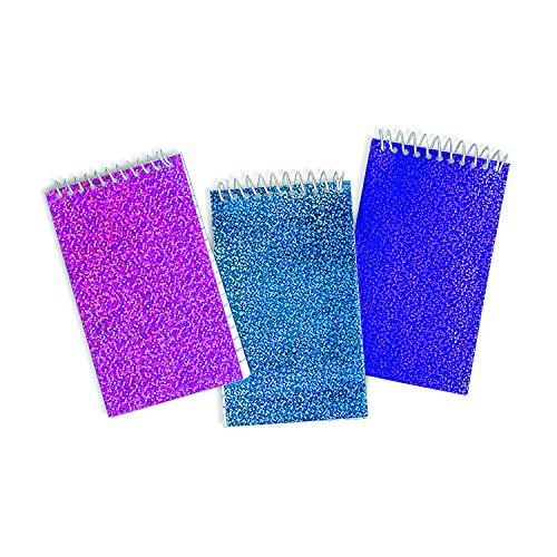 Product Cover Fun Express Glitter Spiral Notepads - Package of 2 Dozen