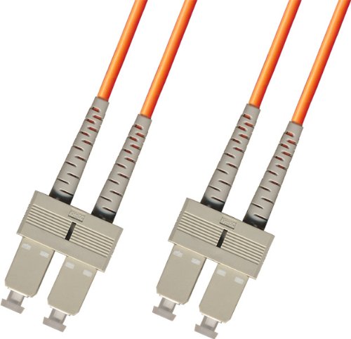 Product Cover 2 Meter OM1 Multimode Duplex Fiber Optic Cable (62.5/125) - SC to SC - Orange