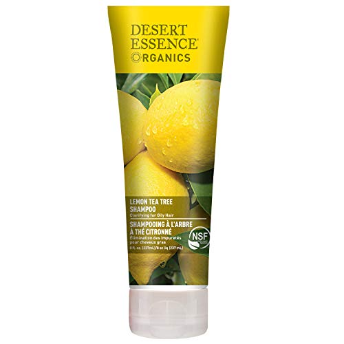 Product Cover Desert Essence Lemon Tea Tree Shampoo - 8 Fl Ounce - Removes Excess Oil - Revitalizes Scalp - Strengthens & Protects Hair - Maca Root Extract - Soft, Smooth & More Manageable