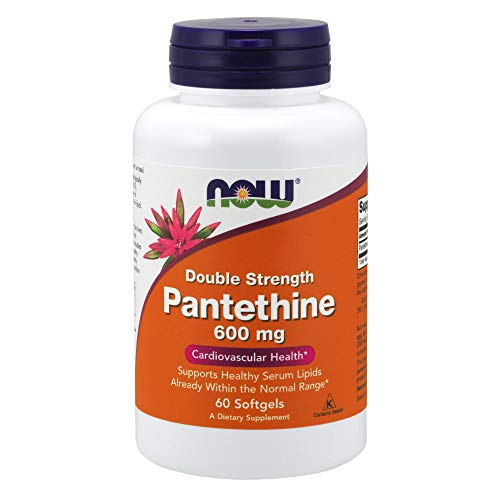 Product Cover Now Supplements, Pantethine (Coenzyme A Precursor) 600 mg, Double Strength, Cardiovascular Health*, 60 Softgels