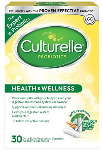 Product Cover Culturelle Health & Wellness Daily Probiotic Dietary Supplement | Restores Natural Balance of Good Bacteria in Digestive Tract* | With the Proven Effective Probiotic† | 30 Vegetarian Capsules