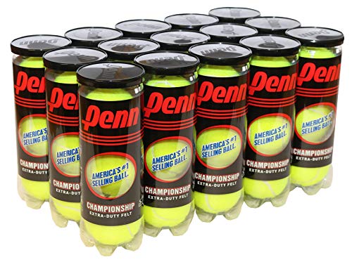 Product Cover Penn Championship Tennis Balls - Extra Duty Felt Pressurized Tennis Balls - 15 Cans, 45 Balls