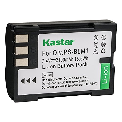 Product Cover Kastar Battery Replacement for Olympus EVOLT E-500 E-510 E-520 EVOLT E-300 E-330 C-5060 C-7070 C-8080 Olympus E-1 E-3 E-30 Digital Camera and Olympus BLM-1 BLM-01 PS-BLM1 Battery