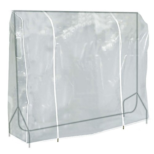 Product Cover HANGERWORLD Clear 6ft Showerproof Zip Clothes Rail Cover Hanging Garment Storage Display