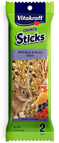 Product Cover Vitakraft Rabbit Whole Grains & Wild Berries Treat Sticks 2 Pack, 4 Ounce