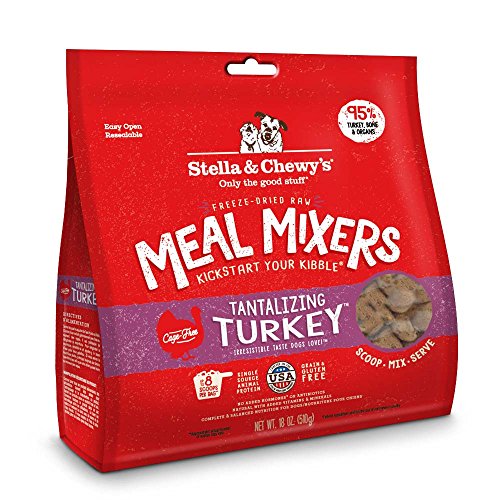 Product Cover Stella & Chewy's Freeze-Dried Raw Tantalizing Turkey Meal Mixers Dog Food Topper, 18 oz. Bag