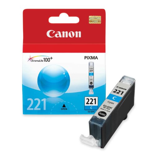 Product Cover Canon CLI-221 Cyan Ink Tank Compatible to MP980, MP560, MP620, MP640, MP990, MX860, MX870, iP4600, iP3600, iP4700