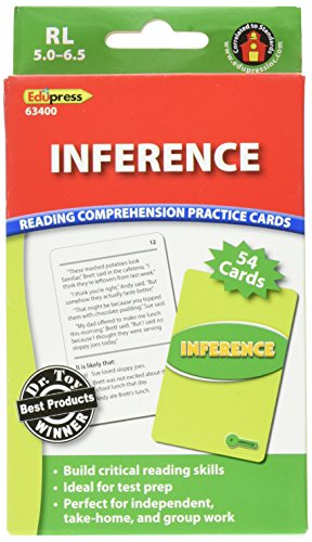 Product Cover Edupress Reading Comprehension Practice Cards, Inference, Green Level (EP63400)