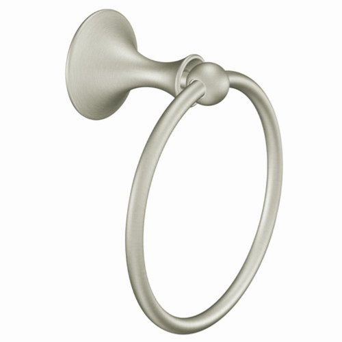 Product Cover Moen DN7786BN Lounge Single Post Bathroom Hand Towel Ring, Brushed Nickel