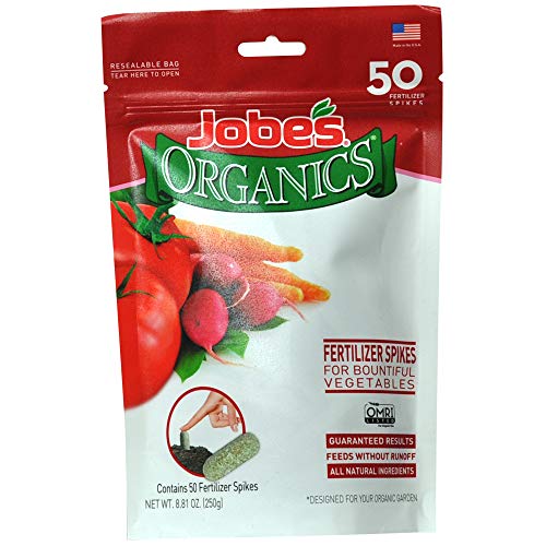 Product Cover Jobe's Organics Vegetable & Tomato Fertilizer Spikes, 50 Spikes