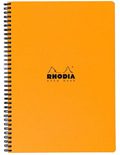 Product Cover Rhodia Wirebound Notebook - Graph 80 sheets - 9 x 11 3/4 - Orange Cover