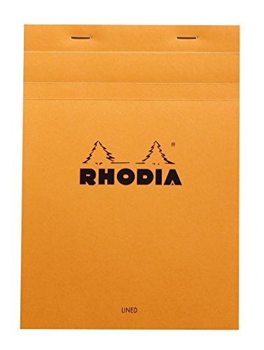Product Cover Rhodia Staplebound Notepads - Lined w/ margin 80 sheets - 6 x 8 1/4 in. - Orange cover