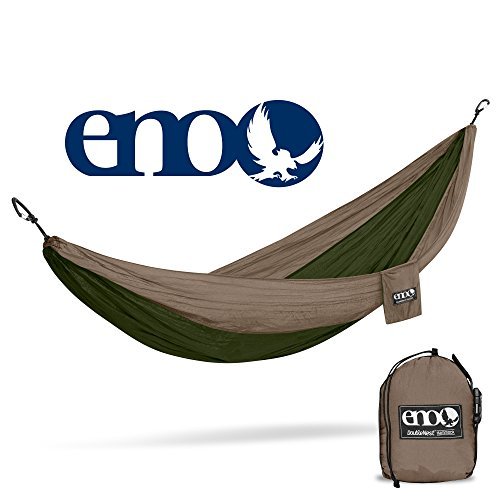 Product Cover ENO Eagles Nest Outfitters - DoubleNest Hammock, Portable Hammock for Two, Khaki/Olive