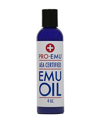 Product Cover PRO EMU OIL (4 oz) All Natural Emu Oil - AEA Certified - Made In USA - Best All Natural Oil for Face, Skin, Hair and Nails.