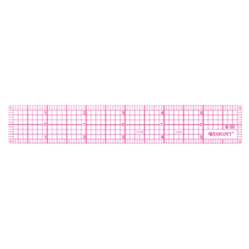 Product Cover Westcott 8ths 6-Inch Beveled Transparent Ruler (B-50)