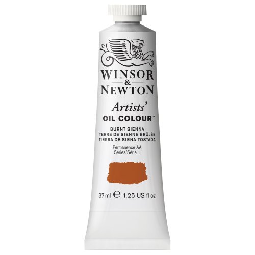 Product Cover Winsor & Newton 1214074, Burnt Sienna Artists' Oil Colour Paint, 37ml Tube, 37-ml