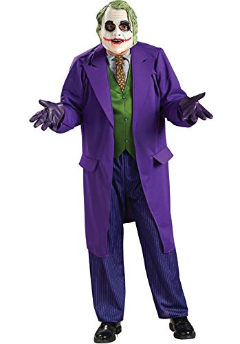 Product Cover Rubie's Costume Batman The Dark Knight Deluxe The Joker Costume, Black/Purple, Standard