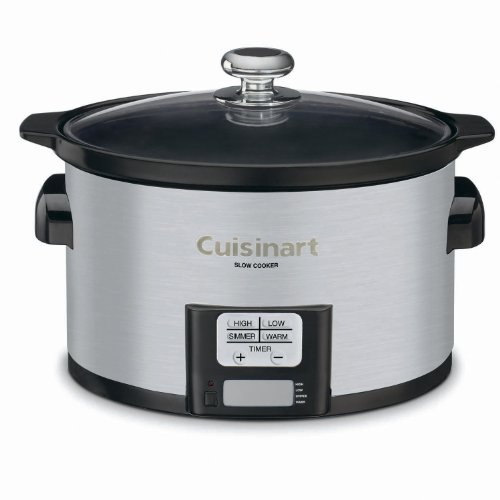 Product Cover Cuisinart PSC-350 3-1/2-Quart Programmable Slow Cooker, Silver, 9-1/2 in H x 9.1 in W x 12.67 in L