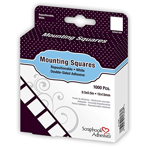 Product Cover Scrapbook Adhesives by 3L Permanent Mounting Squares, 1000-Pack