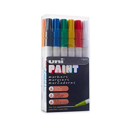Product Cover uni Paint Oil Based Paint Markers, Fine Point, Assorted Colors, 12 Count