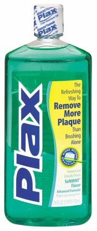 Product Cover Plax Advanced Formula Plaque Loosening Rinse, Soft Mint, 24 Fluid Ounce (Pack of 4)
