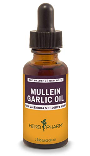 Product Cover Herb Pharm Mullein Garlic Herbal Oil - 1 Ounce