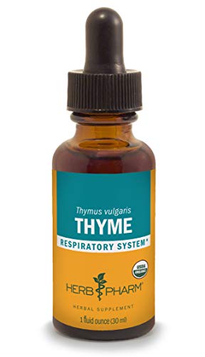 Product Cover Herb Pharm Certified Organic Thyme Liquid Extract for Respiratory System Support - 1 Ounce