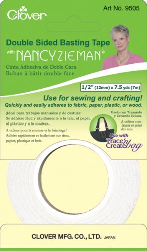 Product Cover Clover 9505 Double Sided Basting Tape with Nancy Zieman, 1/2-Inch by 7.5 yd.