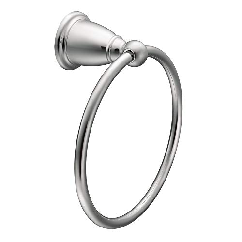 Product Cover Moen YB2286CH Brantford Collection Traditional Single Post Bathroom Hand Towel Ring, Chrome