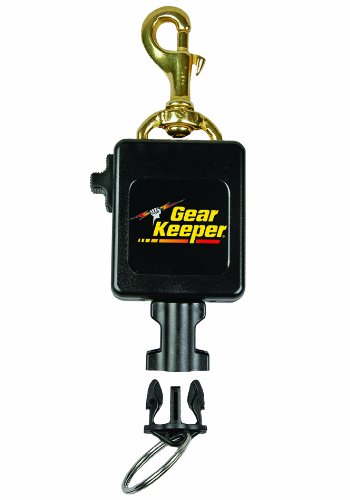 Product Cover Gear Keeper RT3-0082 Locking Large Flashlight and Camera Retractor Brass Bolt Clip Mount with Q/C-II Split Ring Accessory