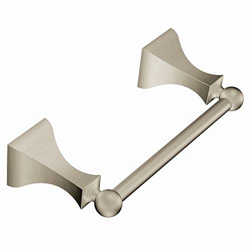 Product Cover Moen DN8308BN Retreat Collection Double Post Pivoting Toilet Paper Holder, Brushed Nickel