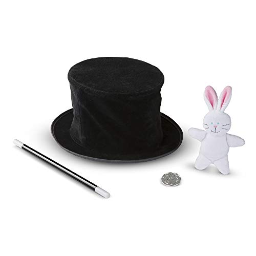 Product Cover Melissa & Doug Magic in a Snap! Magician's Pop-Up Hat with Tricks (Illustrated Instructions, 4 Pieces, Great Gift for Girls and Boys - Best for 4, 5 and 6 Year Olds)
