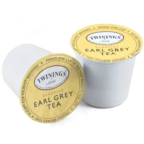 Product Cover Twinings of London Earl Grey Flavoured Black Tea single serve capsules for Keurig K-Cup pod brewers, 12 count (Pack of 2)