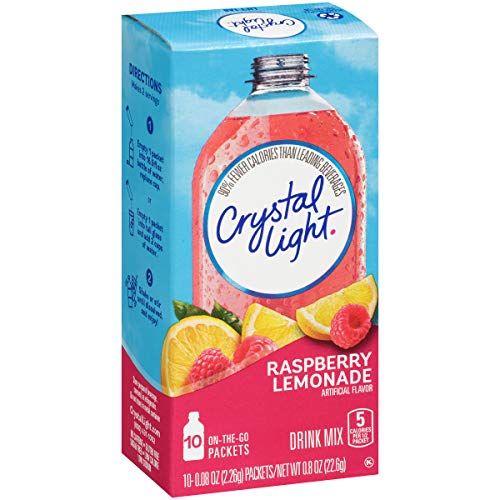 Product Cover Crystal Light Raspberry Lemonade Drink Mix (60 On the Go Packets, 6 Canisters of 10)