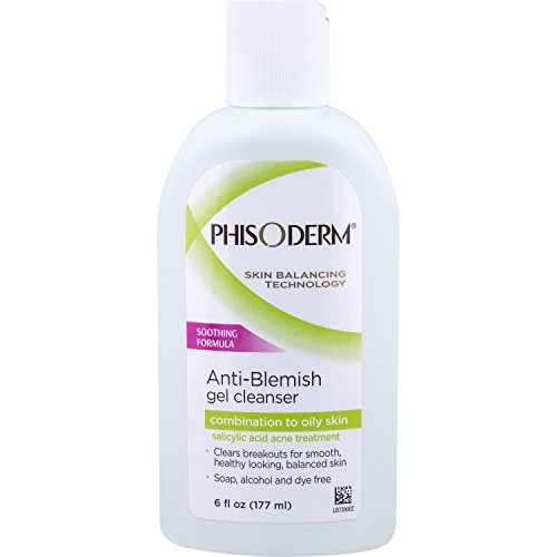 Product Cover pHisoderm Anti-Blemish Gel Cleanser for Oily Combo and Acne-Prone Skin 6 Ounce Bottle (Pack of 4) (packaging may vary)